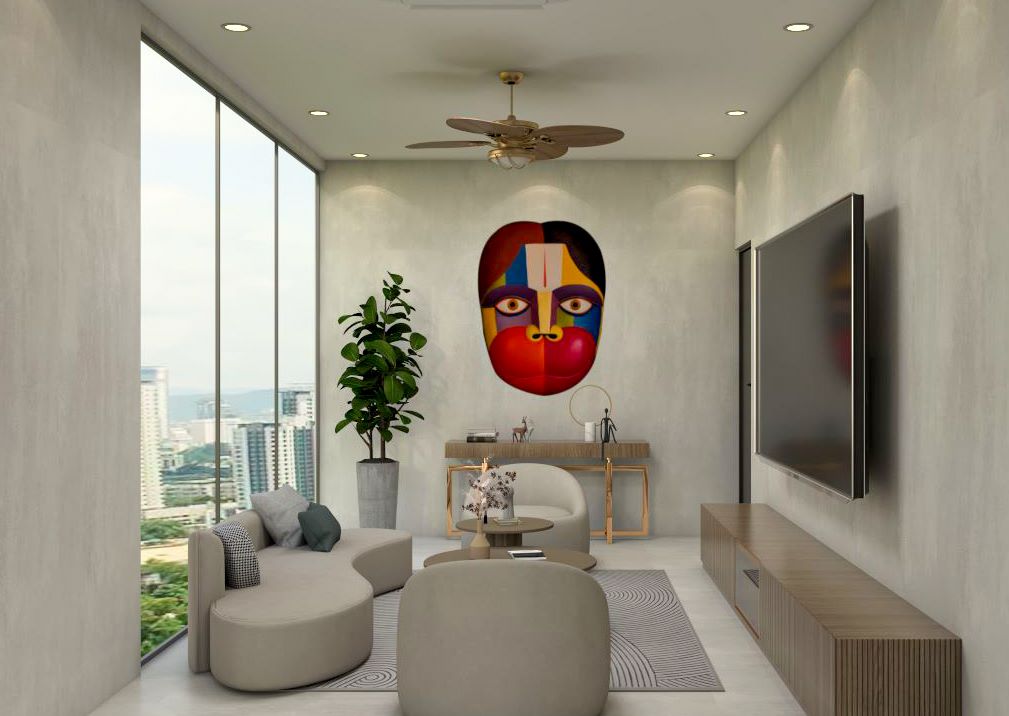 Compact Modern Living Room