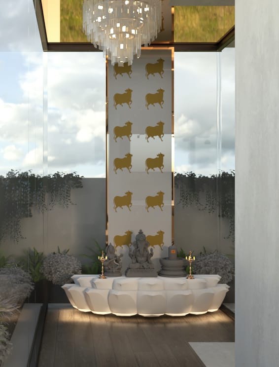 Luxury Bathroom with Golden Accents