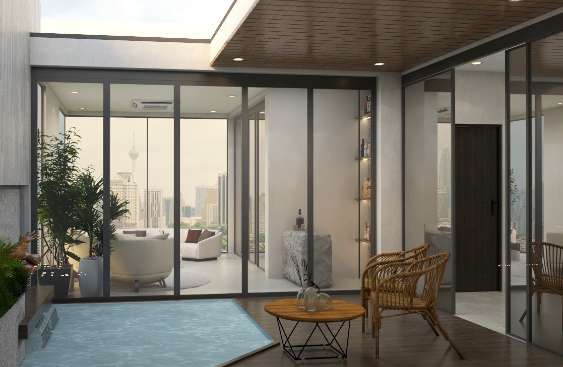 Luxury Terrace with Pool