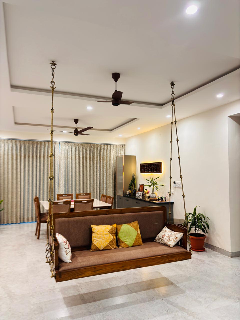 Traditional Wooden Swing Detail